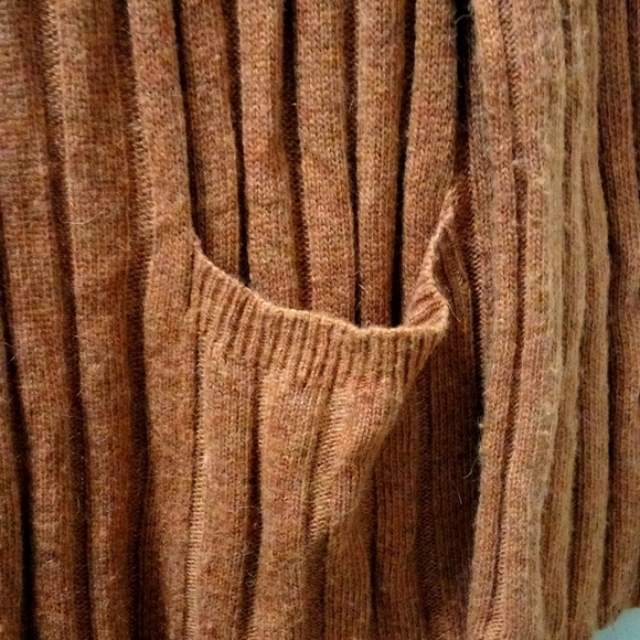 Madewell Cinnamon Ribbed Cardigan Sweater Size XX - Picture 8 of 8